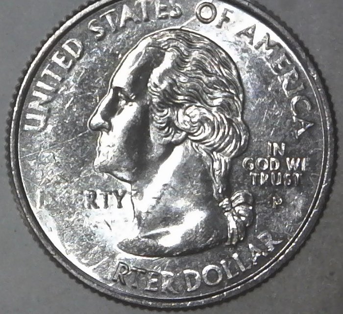 2002-P-Ohio-State-Washington-Quarter-Struck-Through-Grease-And-Die-Cracks-Bought-Off-Ebay